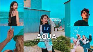 Aqua Aesthetic Preset - Aesthetic Edits | Lightroom Mobile Free Preset Dng