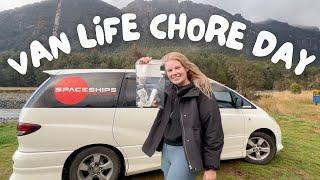 Campervan Clean-Up: A Day of Chores and Adventures in New Zealand!