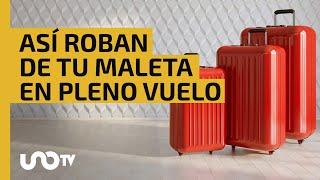 Modus operandi de robo de maleta en pleno vuelo