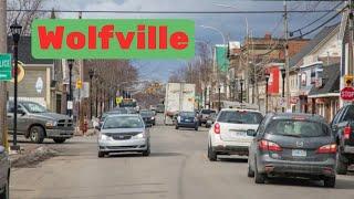 Driving in Wolfville, Nova Scotia