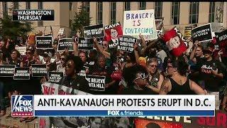 'He Doesn't Give a F*** About Us!': Fox News, Daily Caller Talk to Anti-Kavanaugh Protesters