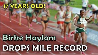 Birke Haylom SLAMS U20 Mile Record Against Top Tier Field | 2023 Oslo Diamond League Mile