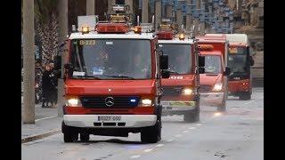 [Apartment Fire!] Barcelona Emergency Vehicles responding urgently