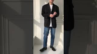 에이도트 남자 빅사이즈 오버핏 블레이저 자켓 코디 추천 #shorts