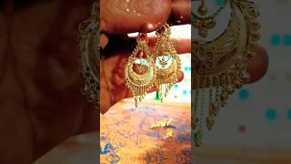 Gold new earrings omnen light weight 5.000mg #earrings#youtube #trending #pijush gold jewellery