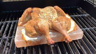 Chicken On A Himalayan Salt Block