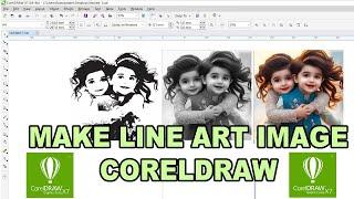 convert images into line art in CorelDRAW