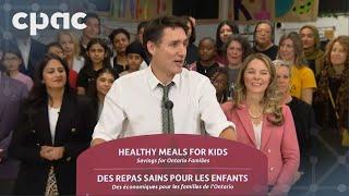 School food program: Trudeau government reaches deal with Ontario – November 22, 2024