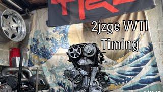 2jz vvti timing belt install