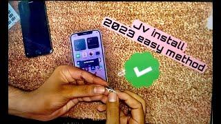 How to install jv sim in iPhone 8 to 14 pro max 2023 easy instalation method...