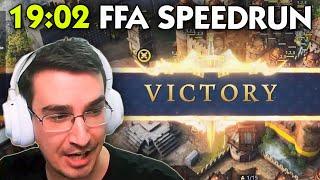 WORLD FIRST SUB 20 Free For All Speedrun in AOE4...