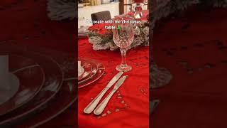 Decorate with me christmas table #tablestyling #table  #christmas #xmasdecoration