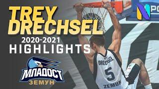 Trey Drechsel Mladost Zemun 2020-2021 Highlights | Adriatic League & Basketball League of Serbia