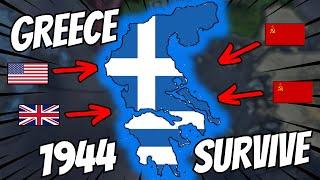 GREECE 1944 SURVIVE Challenge - Hearts of Iron 4