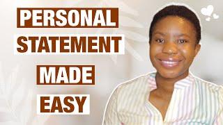 How to write an EXCELLENT PERSONAL STATEMENT in one hour