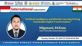 International Congratulations: AI and Machine Learning Driving Sustainable Digital Transformation