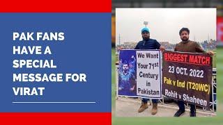 Pak Fans Have a Special Message for Virat