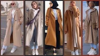 Modest Long Coats With Hijab | Hijabi | Muslim Fashion | Hijab Styles | Designer Studio