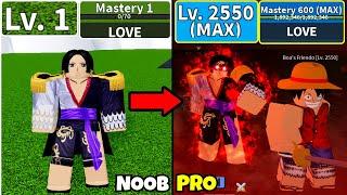 Beating Blox Fruits as Boa Hancock! Lvl 0 to Max Lvl Full Human v4 Awakening Noob to Pro!