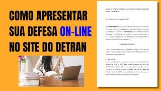 COMO APRESENTAR SUA DEFESA ON-LINE NO SITE DO DETRAN