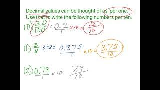 Equivalent Forms of Numbers (and converting between them!)