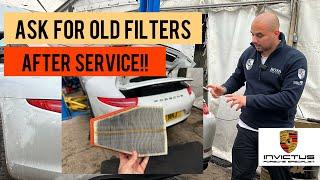 Why I’m Asking for My Old Filters After Servicing My Porsche!