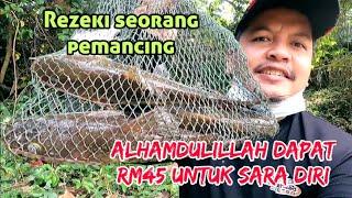 Mancing untuk sara hidup dengan menjual ikan baung