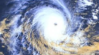 Satellite imagery animation of Cyclone Darian