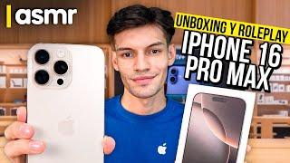 ASMR Español roleplay unboxing iPhone 16 Pro Max