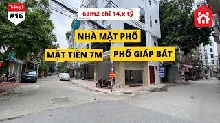 Bán Nhà Mặt Phố Hà Nội Mặt Tiền 7m Vỉa Hè Rộng Thiết Kế Đẹp | Bán Nhà Mặt Phố Giáp Bát