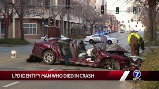 Police identify man killed in single-vehicle crash in downtown Lincoln