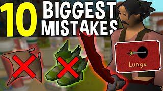 The 10 Biggest Mistakes You Can Make in Oldschool Runescape!