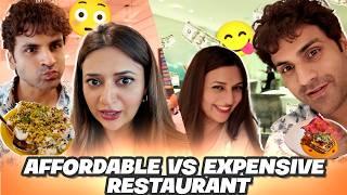 Expensive VS Affordable Restaurant‍ | Vivek Dahiya & Divyanka Tripathi Food Challenge