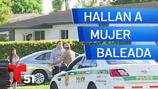 Encuentran a mujer baleada en una casa de Miami-Dade