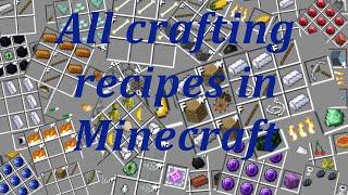 All crafting recipes in Minecraft (CraftGuide Mod)