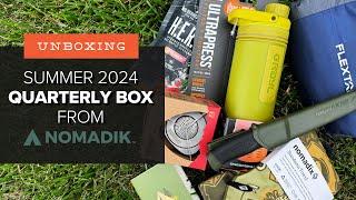 Unboxing the Summer 2024 Summer Basecamp QUARTERLY Box from Nomadik