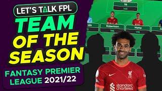 MY FPL 2021/22 TEAM OF THE SEASON