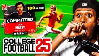 I Recruited the First 100 Speed WR on College Football 25… Maryland Terps Rebuild