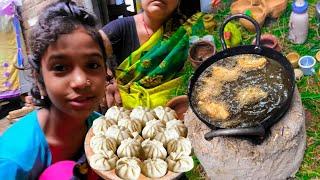 Fried momos Recipe | Miniature Cooking | How To make Soyabean fried momos at Home | Fried Dim Sum