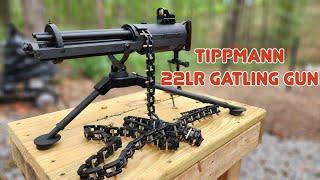 THE COOLEST 22 EVER! TIPPMANN 22LR GATLING GUN!