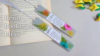 How to make Resin Bookmarks at Home | Pressed Flowers in Resin Bookmark | Resin bookmark tutorial