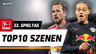 Zauber-Youngsters und Horrorfoul: Die Top 10 Szenen des 22. Spieltags | Bundesliga