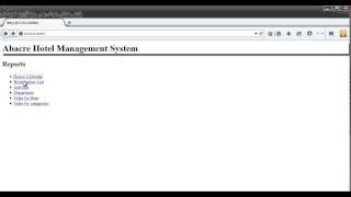 Abacre Hotel Management System: web reports