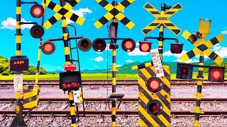 【踏切アニメ】誰よりも大きくありたいふみきりカンカンThe Railroad Crossing That Wants to Be the Biggest