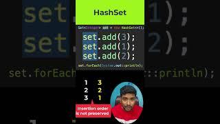 Java Interview Shorts 5 -  HashSet Vs LinkedHashSet Vs TreeSet | Java Collection #javainterview