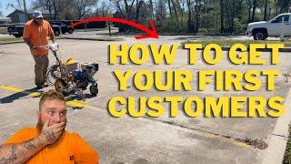 How to get Your First Customers - Step 2: Steps to starting a Parking lot Striping Business