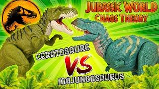 Le Ceratosaure et le Majungasaure de JURASSIC WORLD La Theorie du CHAOS de NETFLIX  Dinosaures 2024