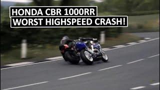 MONSTER HIGHSPEED CRASH! Honda CBR 1000RR Hard Braking Goes Wrong