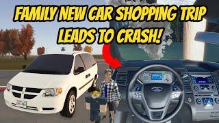 Greenville, Wisc Roblox l Realistic NEW Family Car Shopping Trip - Crash Roleplay