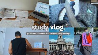 study vlog | graduation, productive day, preparing for uni, study mornings